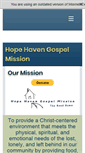 Mobile Screenshot of hopehavengospelmission.org